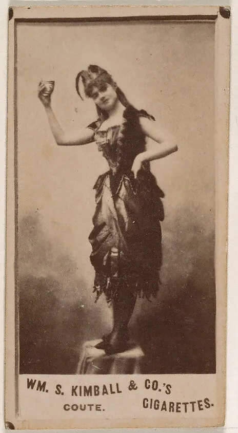 Miss Coute, from the Actresses series (N203) issued by Wm. S. Kimball & Co. — William S. Kimball & Company