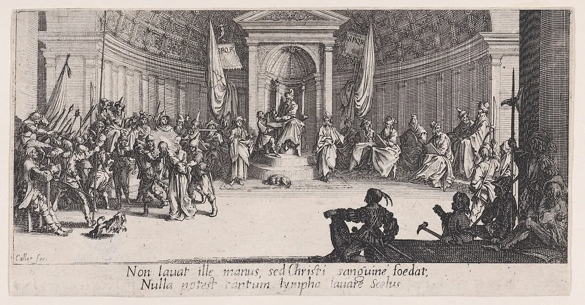 La Condamnation a Mort (The Condemnation to Death), from "La Grande Passion" (The Large Passion) — Jacques Callot