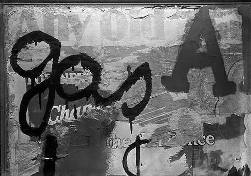 ["Gas A" Scrawled on Torn Posters, Vicinity Truro, Massachusetts]