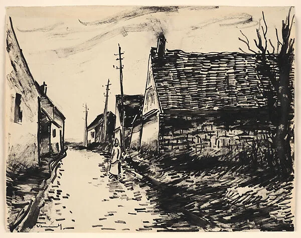 Village Street--Boissy-lès-Perche — Maurice de Vlaminck