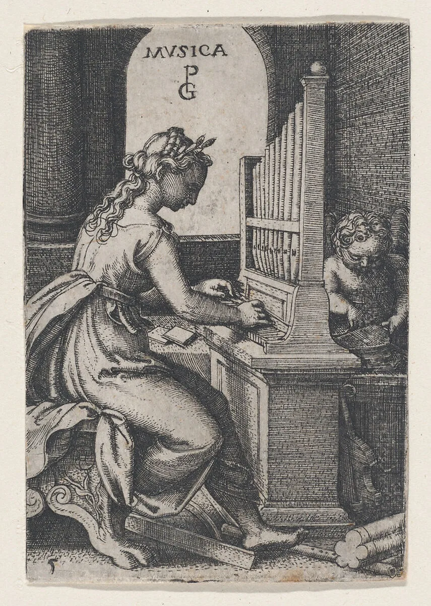 Musica, from "The Liberal Arts" — Georg Pencz