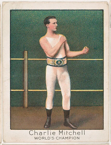 Charlie Mitchell, from the Champion Athlete and Prize Fighter series (T220), issued by Mecca and Tolstoi Cigarettes — Tolstoi Cigarettes|Mecca Cigarettes