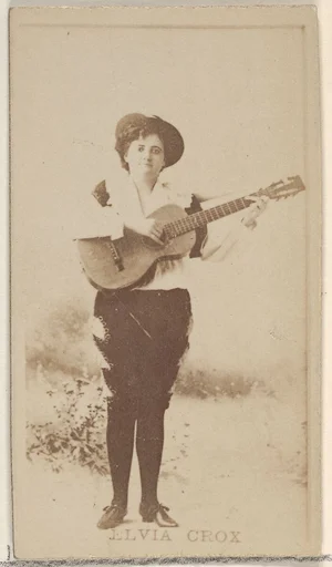 Elvia Crox, from the Actors and Actresses series (N45, Type 8) for Virginia Brights Cigarettes