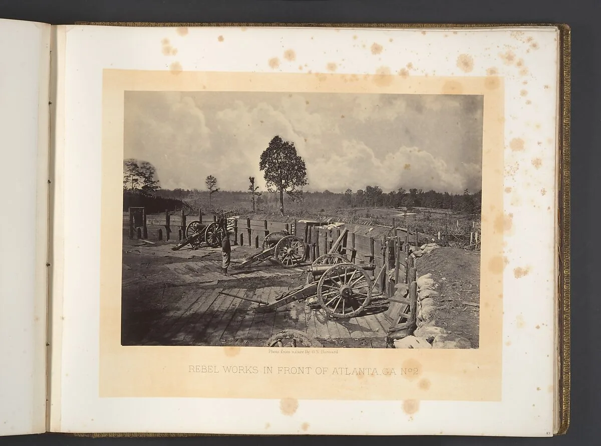 Rebel Works in Front of Atlanta, Georgia No. 2 — George N. Barnard
