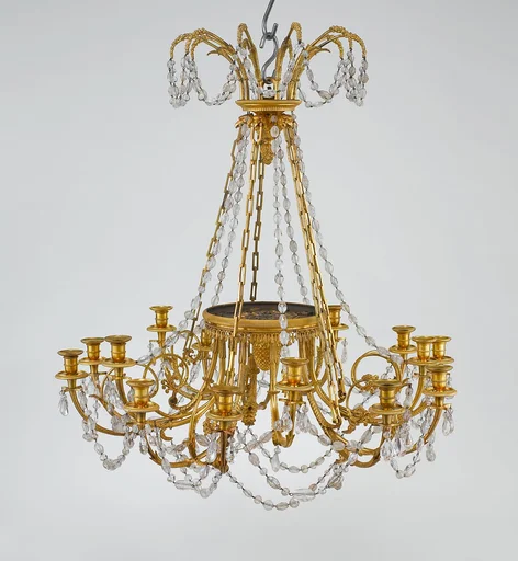 Fifteen-light chandelier