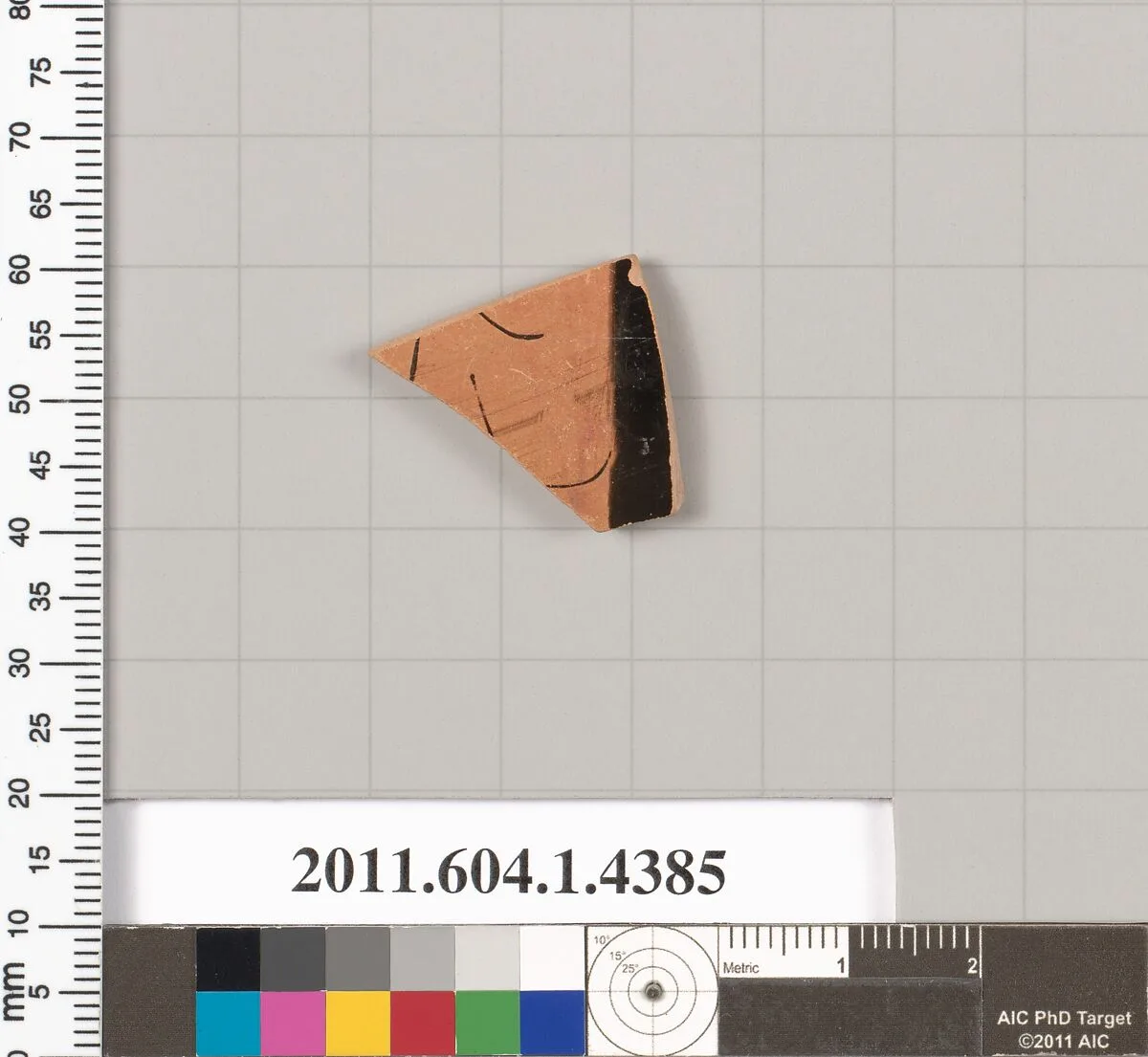 Terracotta fragment of a kylix (drinking cup) — Unknown
