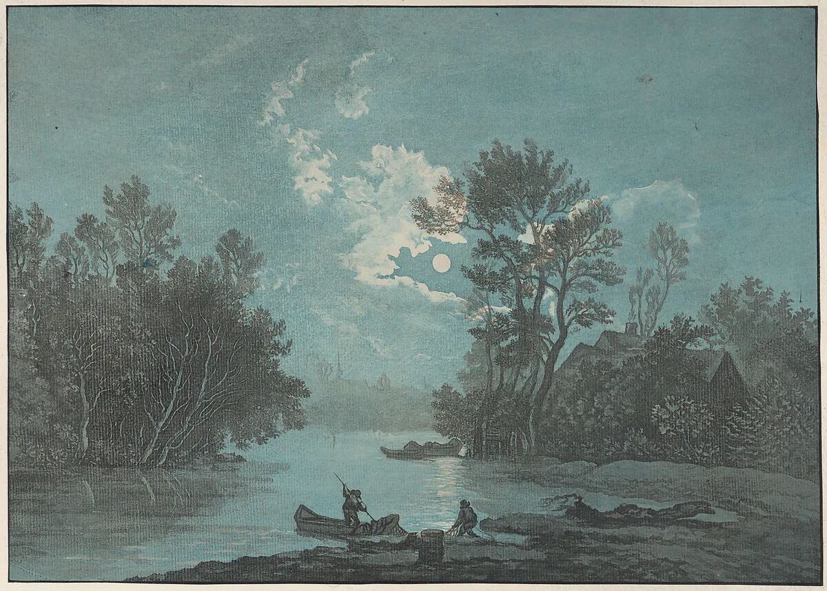 Fishermen by Moonlight — Joseph Vernet