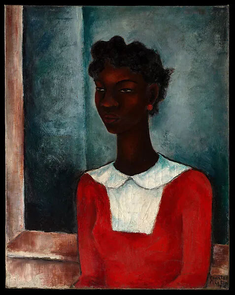 Girl in a Red Dress — Charles Henry Alston