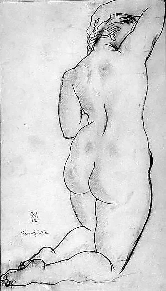 Kneeling Nude — Tsuguharu Foujita