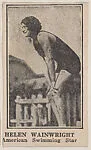 Helen Wainwright, American Swimming Star from Athletes strip card set (W590) — Unknown