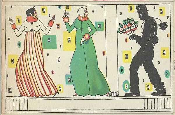 New Year's Card — Arnold Nechansky|Wiener Werkstätte