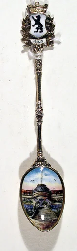 Souvenir spoon with view of Sans Souci Palace, Potsdam