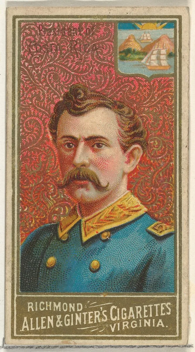 President of Costa Rica, from World's Sovereigns series (N34) for Allen & Ginter Cigarettes — Allen & Ginter