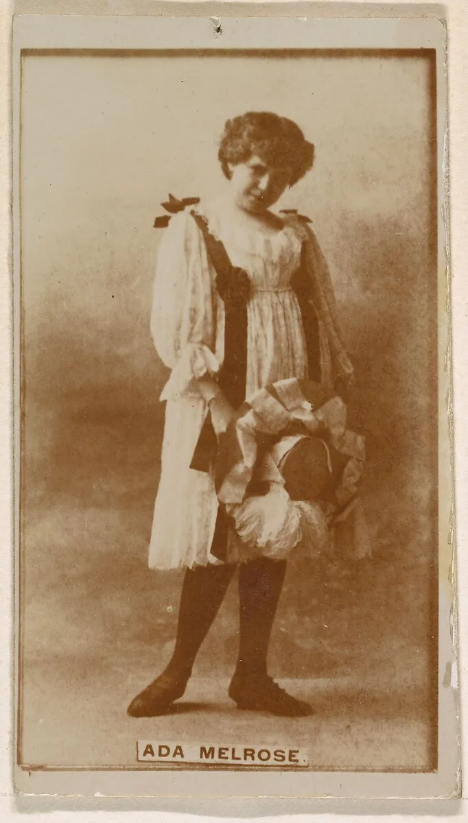 Ada Melrose, from the Actresses series (N245) issued by Kinney Brothers to promote Sweet Caporal Cigarettes — Kinney Brothers Tobacco Company