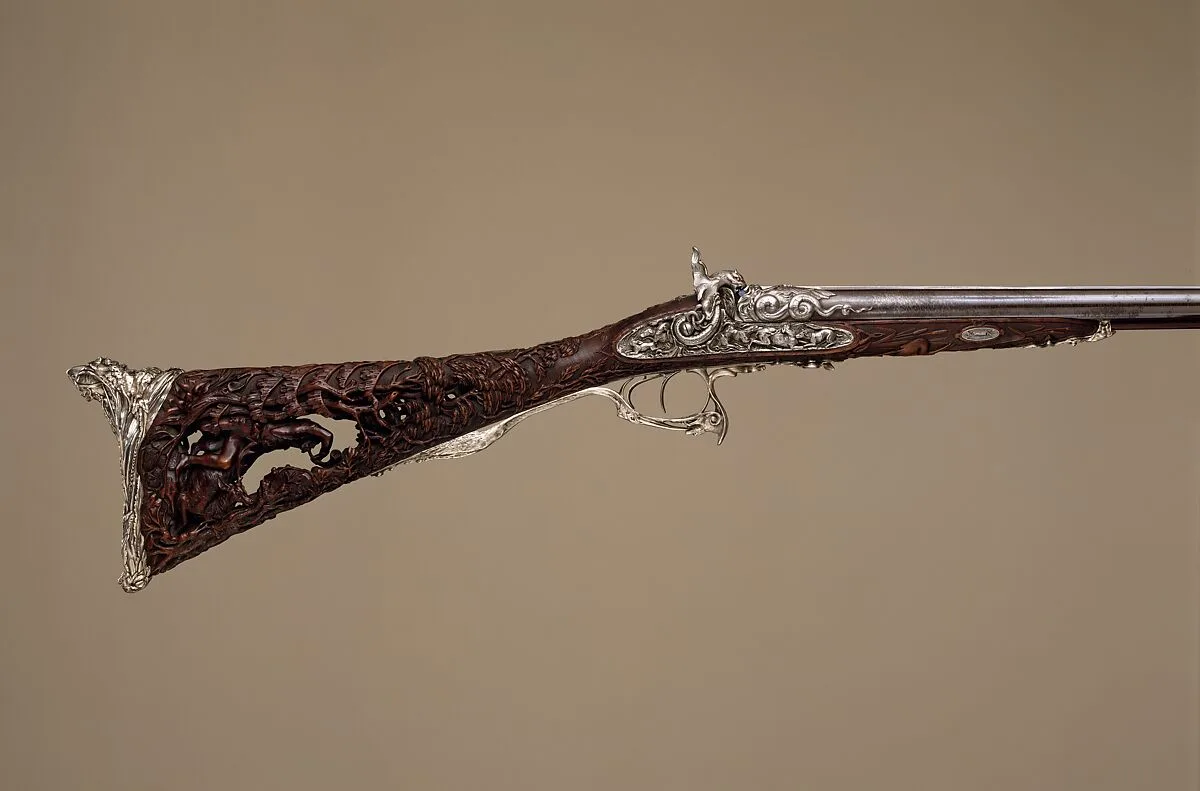 Double-Barreled Percussion Shotgun — Léopold Bernard|Louis Perrin