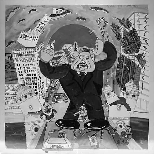 Michigan Boulevard with Mayor Daley — Red Grooms