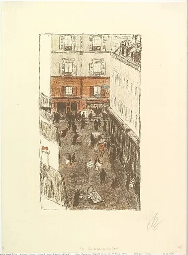 Street Corner Seen From Above, from the series "Some Aspects of Parisian Life"