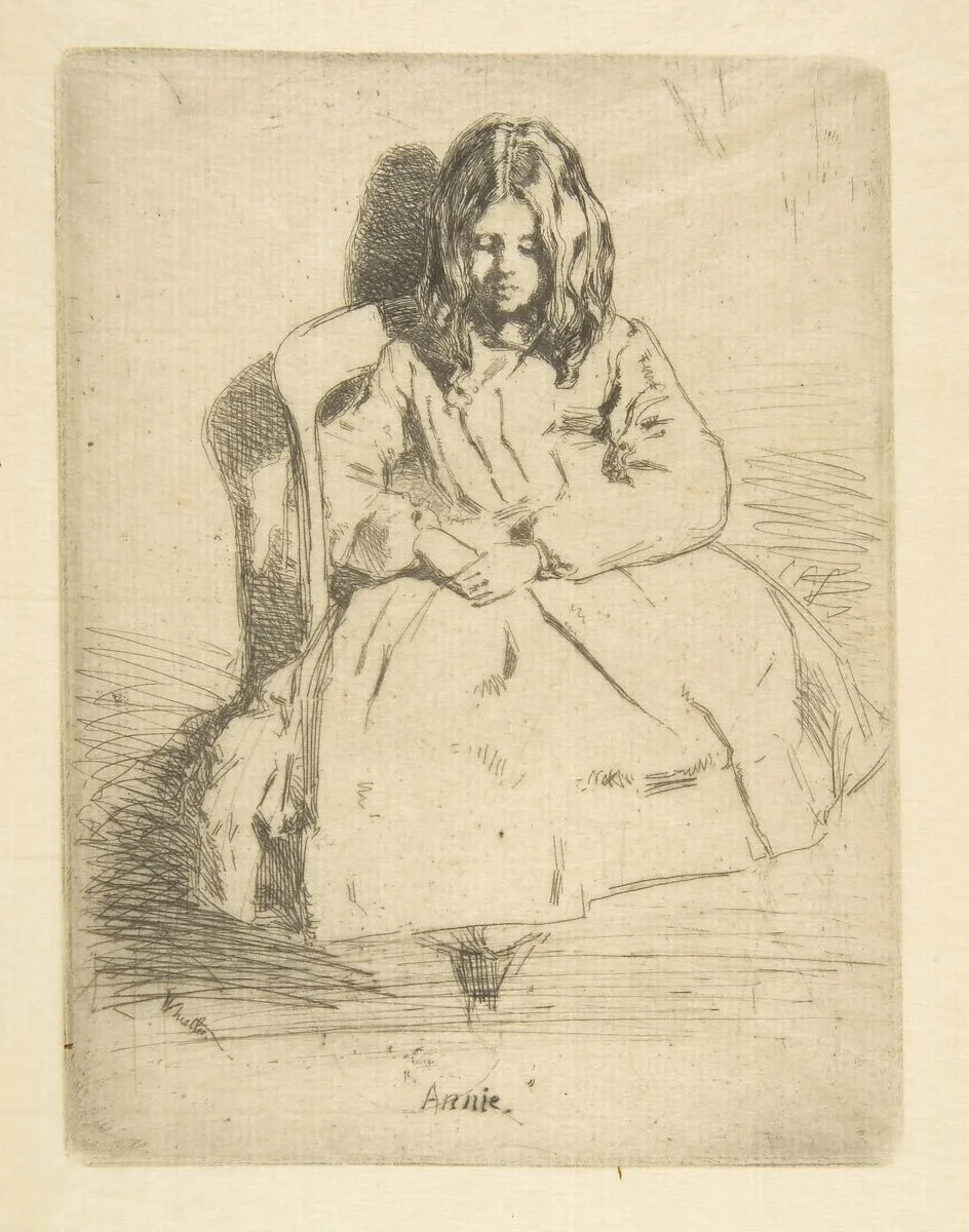 Annie Seated — Annie Harriet Haden|James McNeill Whistler