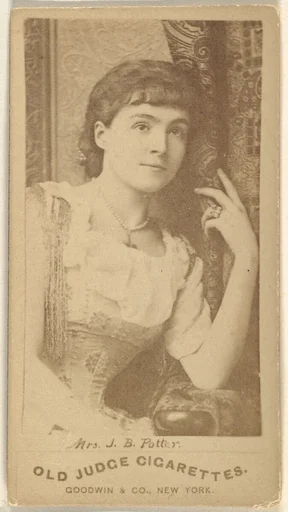 Mrs. J.B. Potter, from the Actors and Actresses series (N171) for Old Judge Cigarettes