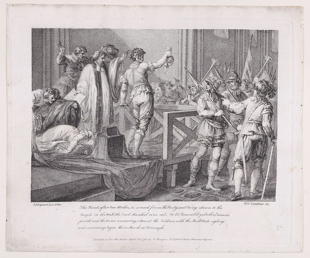 Execution of Mary, Queen of Scots — Mary, Queen of Scots|John Francis Rigaud|William Nelson Gardiner|Tebaldo Monzani