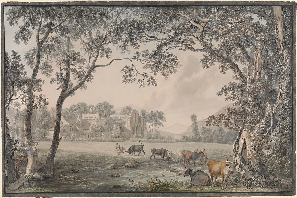 Valle Crucis Abbey, Denbighshire — Paul Sandby