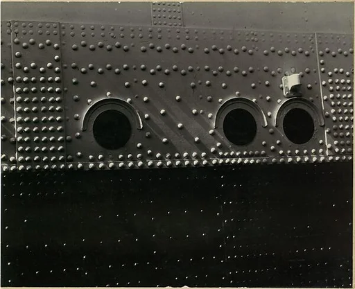 [Detail of Bolts and Portholes on the Side of a Ship, New York City]