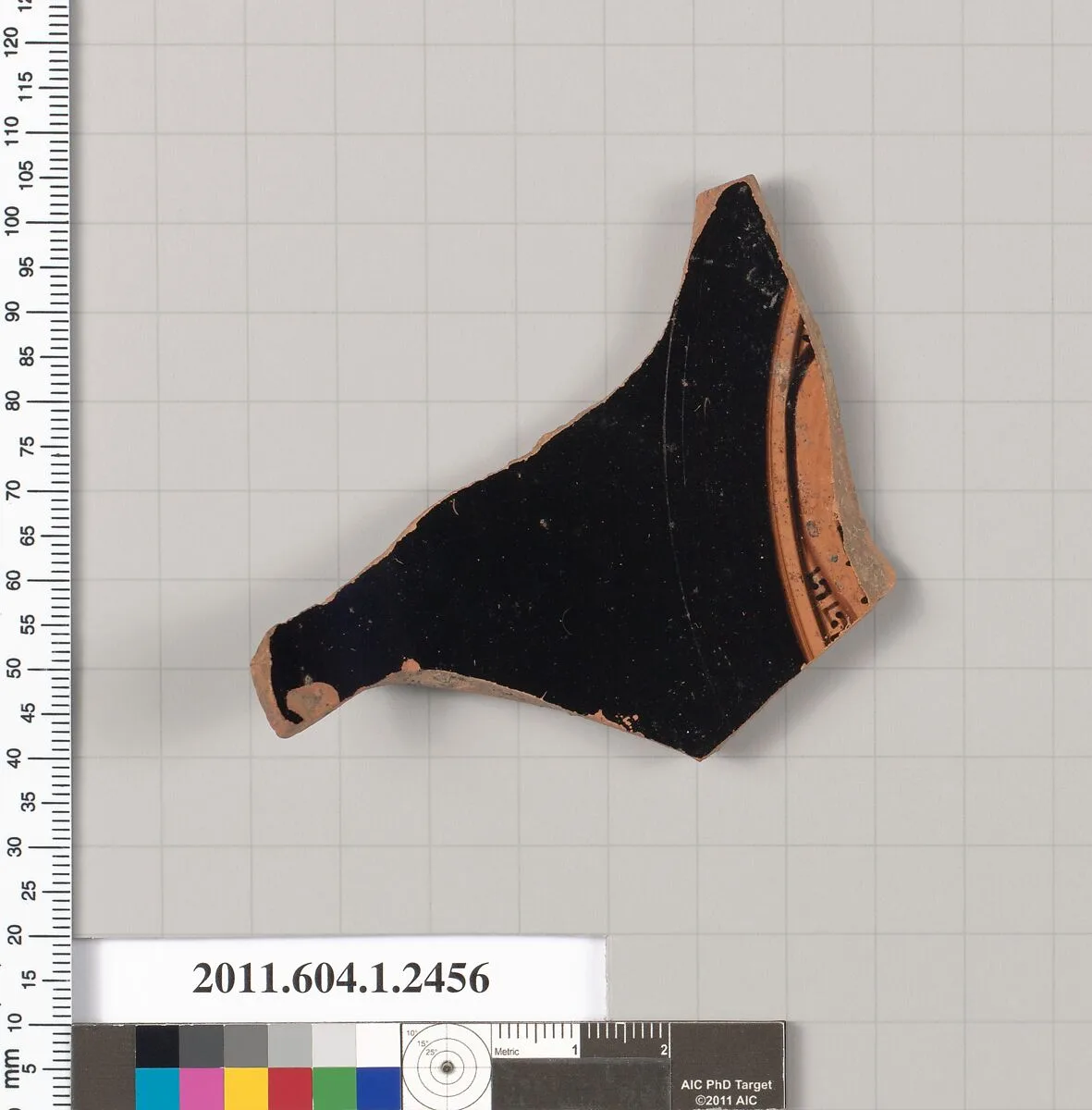 Terracotta fragment of a kylix (drinking cup) — Unknown