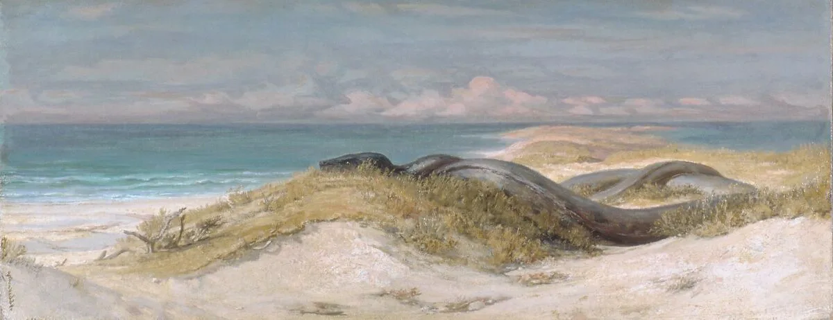 Lair of the Sea Serpent — Elihu Vedder