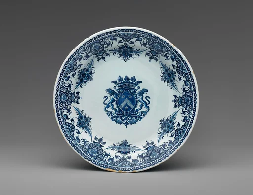 Plate with arms of the Poterat family