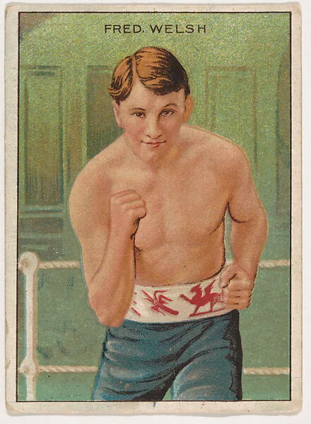 Fred Welsh, from the Champion Pugilists series (T219), issued by Mecca and Hassan Cigarettes — Hassan Cigarettes|Mecca Cigarettes