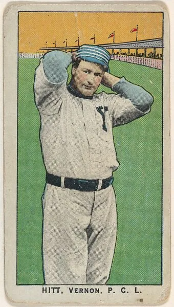 Hitt, Vernon, Pacific Coast League, from the "Obak Baseball Players" set (T212), issued by the American Tobacco Company to promote Obak Mouthpiece Cigarettes — American Tobacco Company