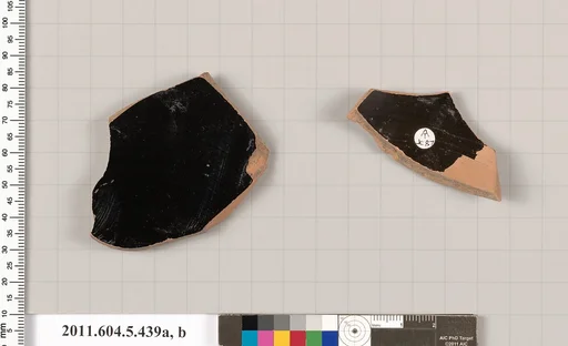 Terracotta fragments of kylikes (drinking cups)