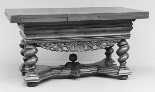 Draw-top table