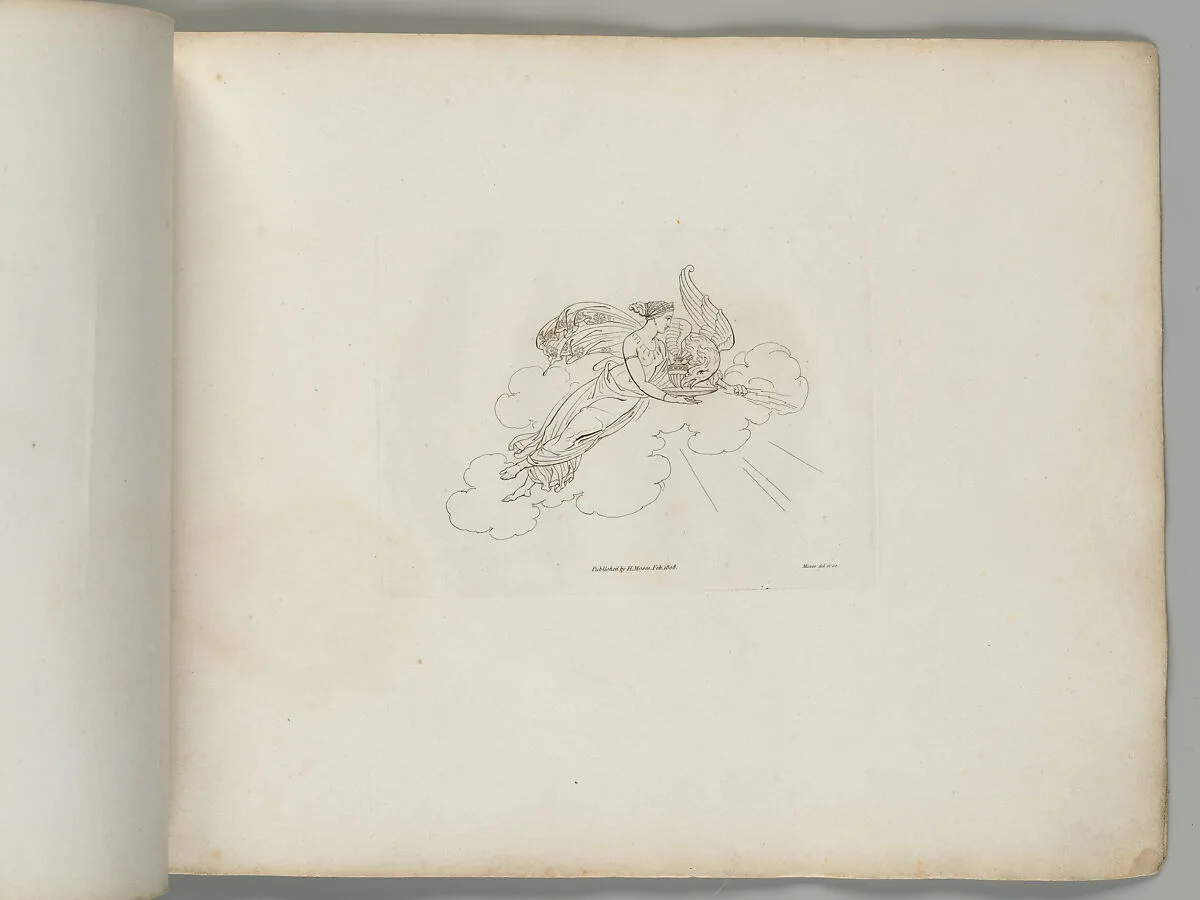 Hebe with Jove's Eagle (from Sketches in Outline) — Henry Moses