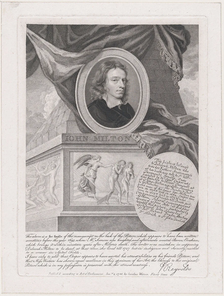 John Milton — Caroline Watson|Samuel Cooper|John Milton