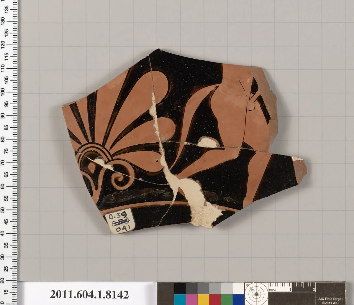 Terracotta fragment of a kylix (drinking cup) — Unknown