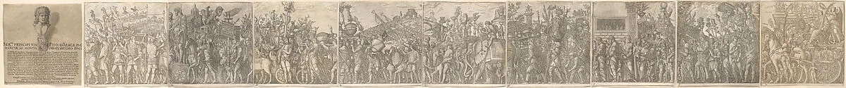 The Triumph of Julius Caesar — Bernardo Malpizzi|Andrea Andreani|Andrea Mantegna