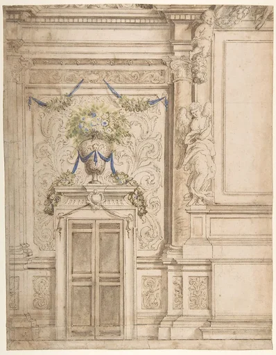Left Half of a Wall Decoration for a Chapel