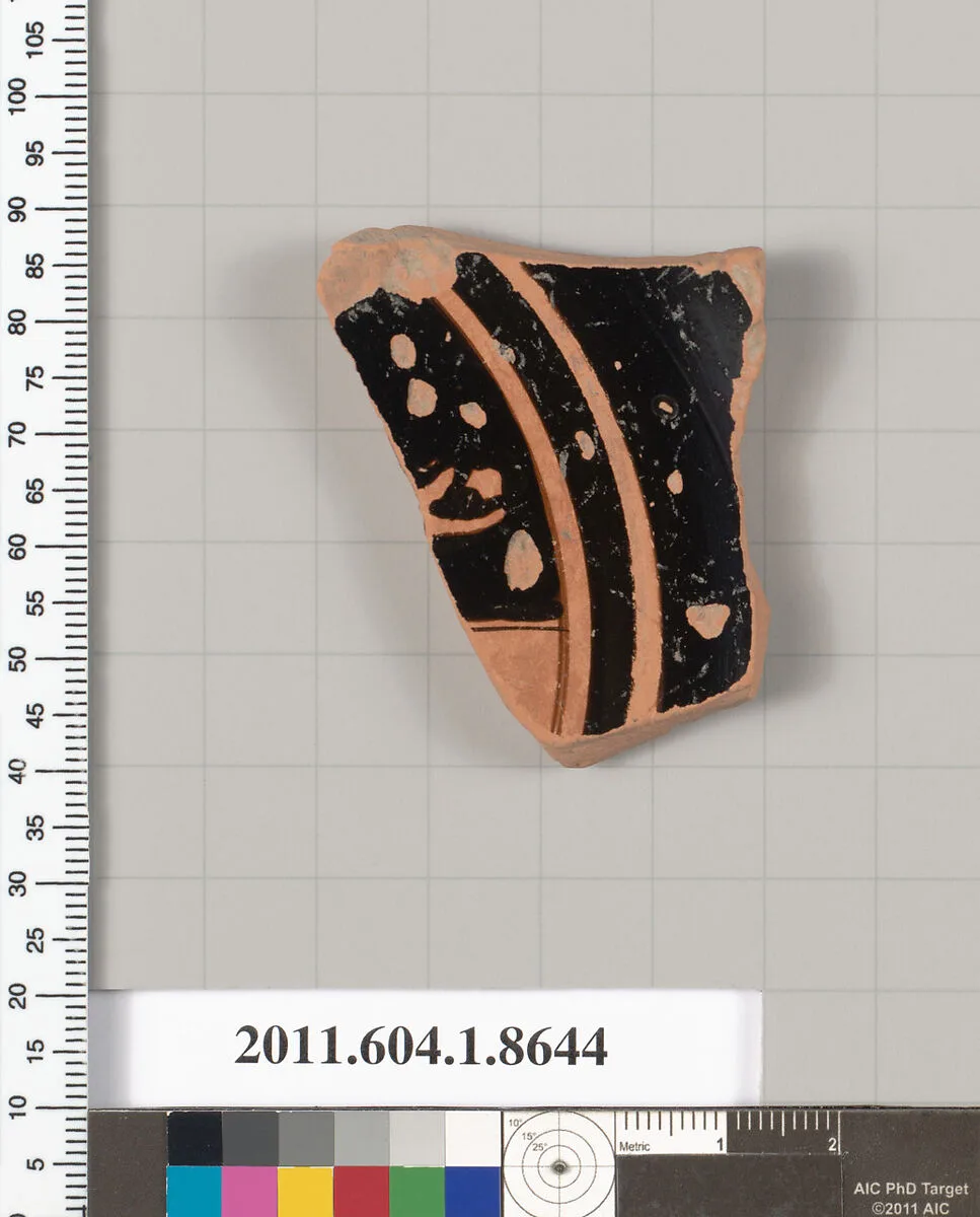 Terracotta fragment of a stemless kylix (drinking cup) — Unknown
