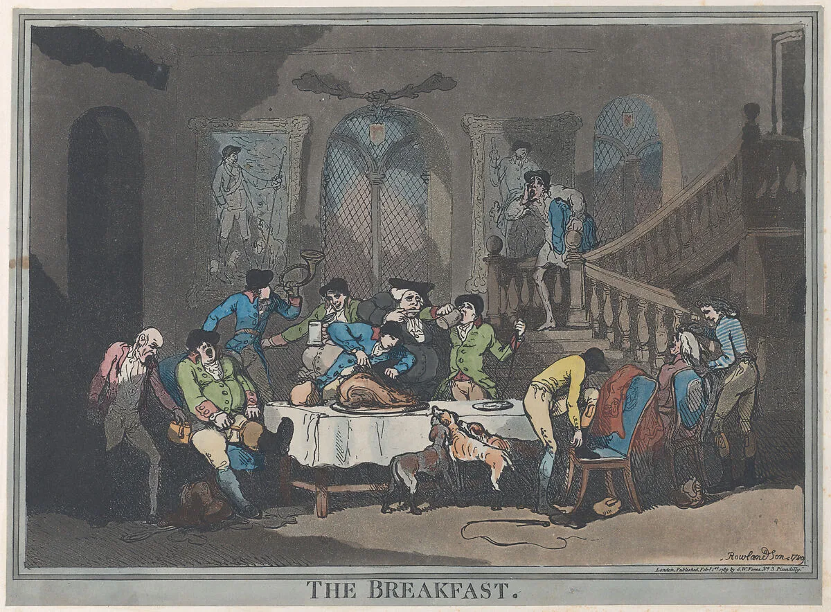 The Breakfast — S. W. Fores|Thomas Rowlandson