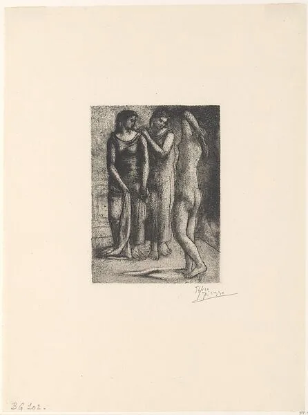 Two Women Looking at a Nude Model — Pablo Picasso|Leblanc et Trautmann|Marcel Guiot & Cie