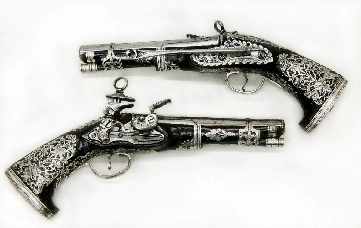 Pair of Miquelet Pistols — Francisco Pintan
