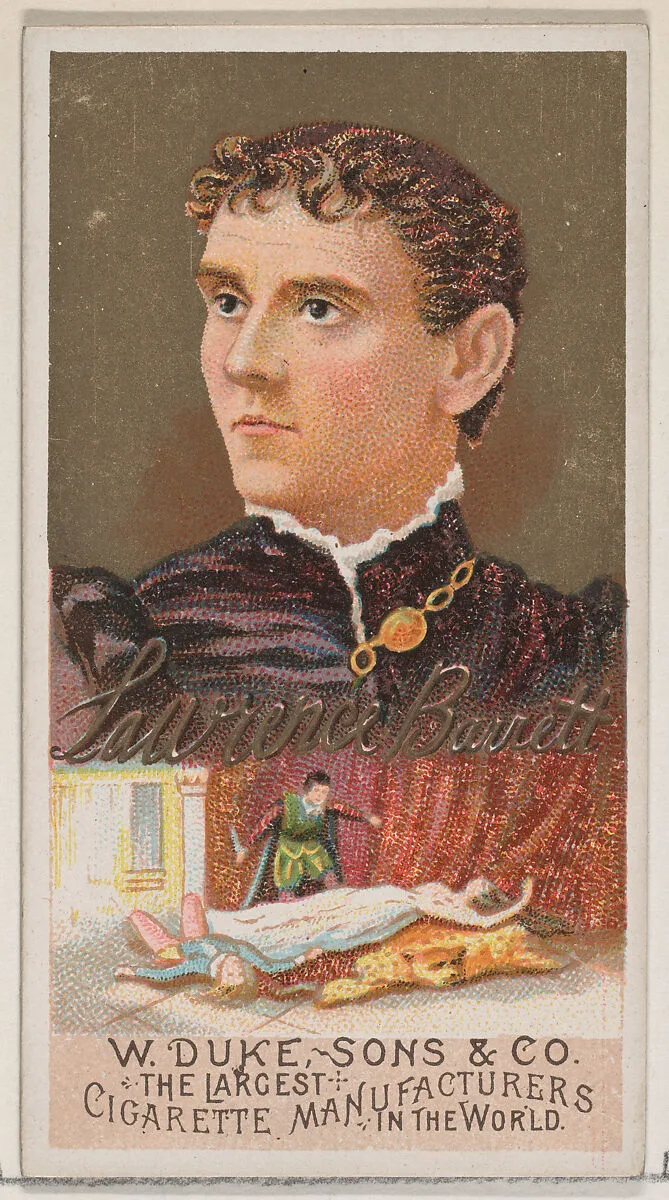 Lawrence Barrett, from the series Great Americans (N76) for Duke brand cigarettes — W. Duke, Sons & Co.