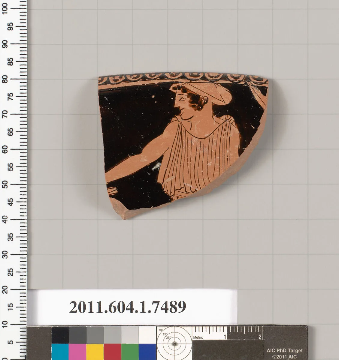 Terracotta rim fragment of a kylix (drinking cup) — Unknown