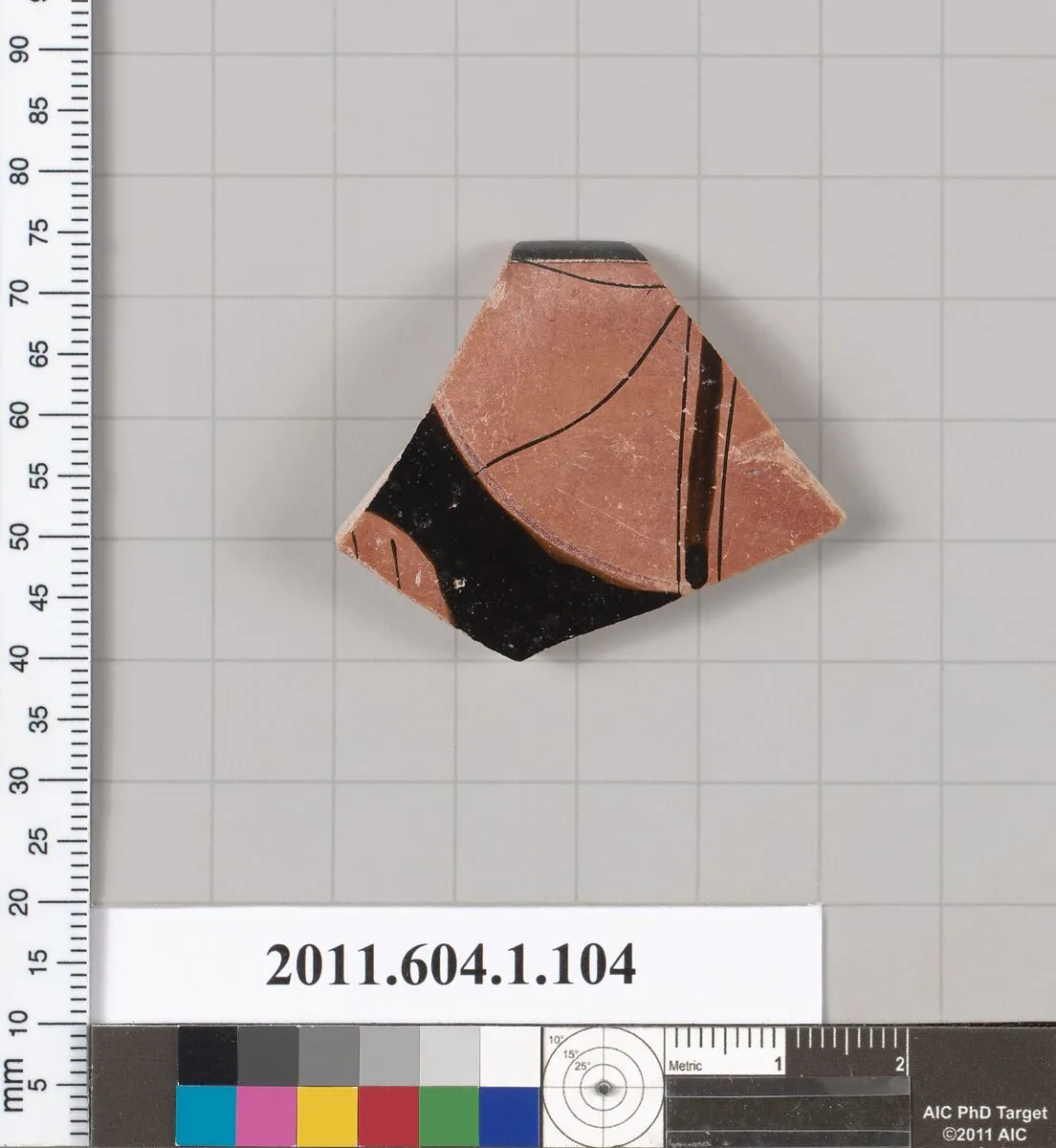 Terracotta fragment of a kylix (drinking cup) — Splanchnopt Painter