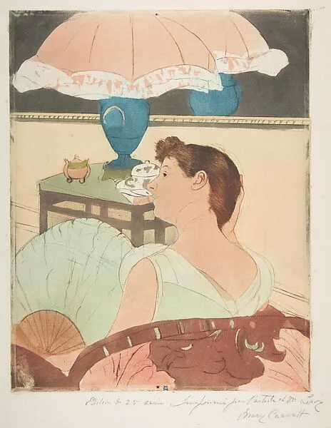 The Lamp — Mary Cassatt