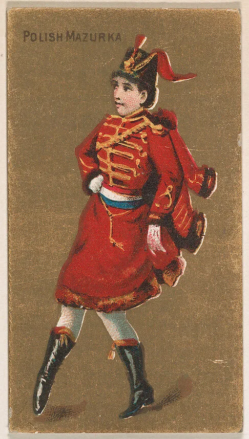 Polish Mazurka, from National Dances (N225, Type 2) issued by Kinney Bros. — Kinney Brothers Tobacco Company