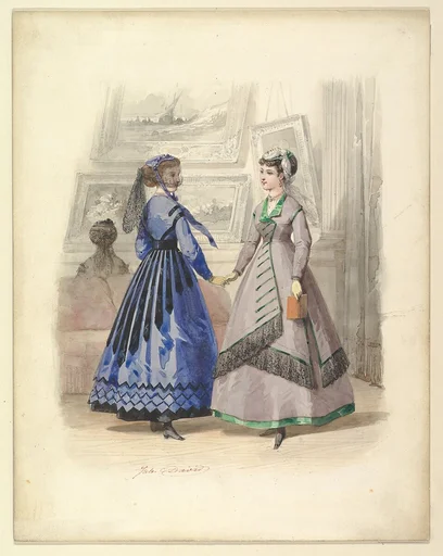 Two Women in an Art Gallery