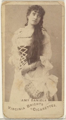 Amy Daniels, from the Actors and Actresses series (N45, Type 1) for Virginia Brights Cigarettes