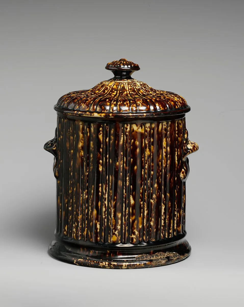 Covered Tobacco Jar — Lyman, Fenton & Co.
